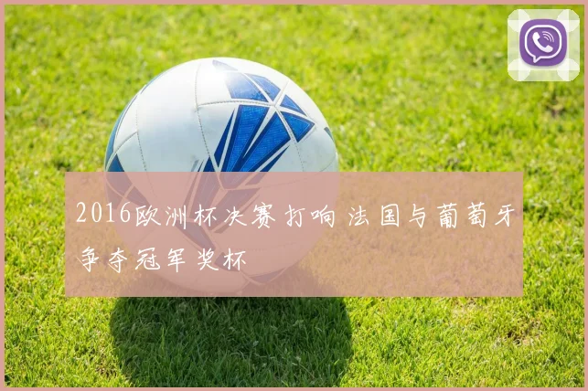 2016欧洲杯决赛打响 法国与葡萄牙争夺冠军奖杯